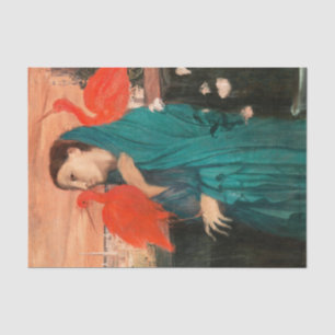 Young Woman with Ibis by Edgar Degas Tissue Paper