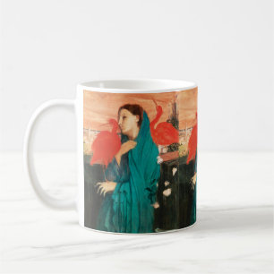 Young Woman with Ibis Fine Art by Edgar Degas Coffee Mug