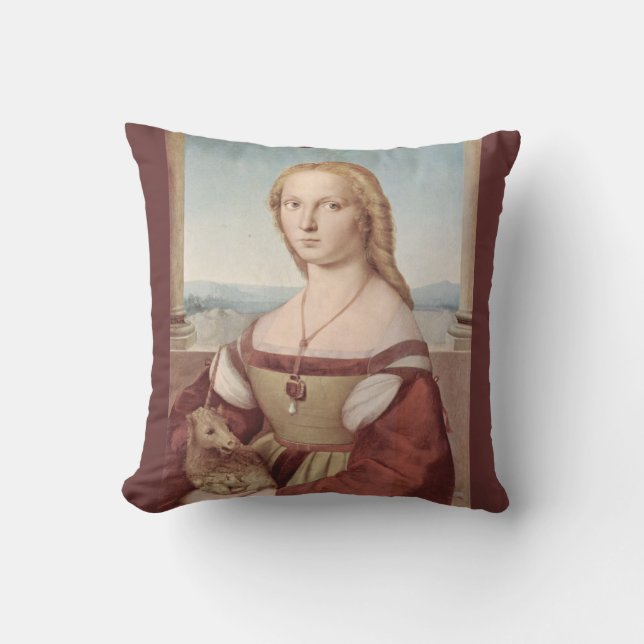 Young Woman with Unicorn Pillow (Front)