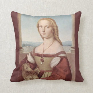 Young Woman with Unicorn Pillow