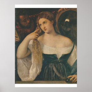 YOUNG WOMN AT HER TOILET c. 1513 TITIAN-POSTER Poster
