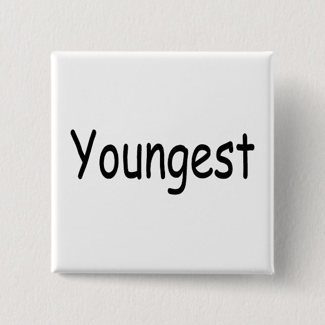 Youngest 15 Cm Square Badge (Front)