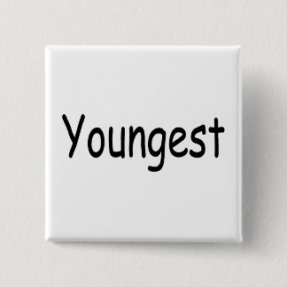 Youngest 15 Cm Square Badge