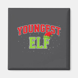 Youngest Elf Christmas Family Matching Group Xmas  Magnet