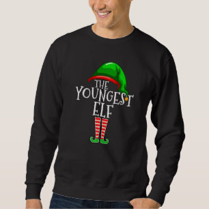 Youngest Elf Family Matching Group Christmas Sweatshirt
