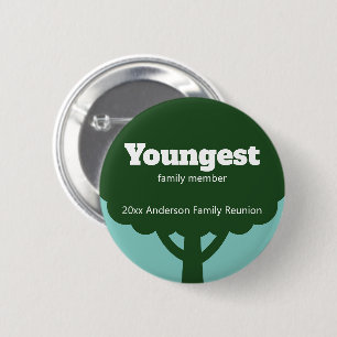 Youngest Family Member Family Reunion Award 6 Cm Round Badge