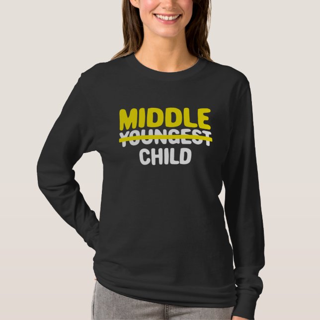 Youngest to Middle Child Pregnancy Announcement Bo T-Shirt (Front)