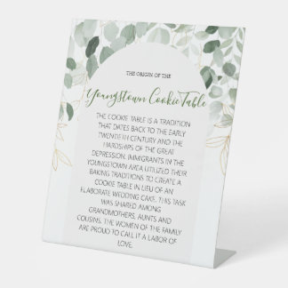 YOUNGSTOWN COOKIE TABLE SIGN WEDDING