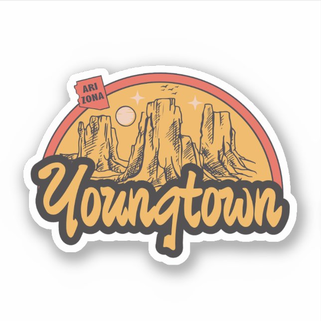 Youngtown, Arizona  Sticker (Front)