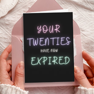 Your 20s have expired - Funny 30th Birthday  Card