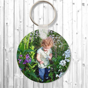 Your 2 Photo Personalise Kid's Pictures Key Ring