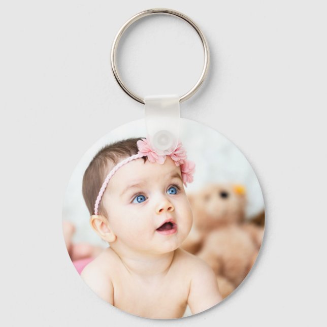 Your 2 Photo Personalise Kid's Pictures Keychain (Front)