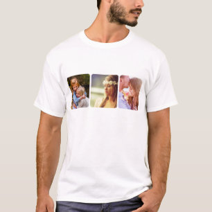 Your 3 Photos Template T-Shirt