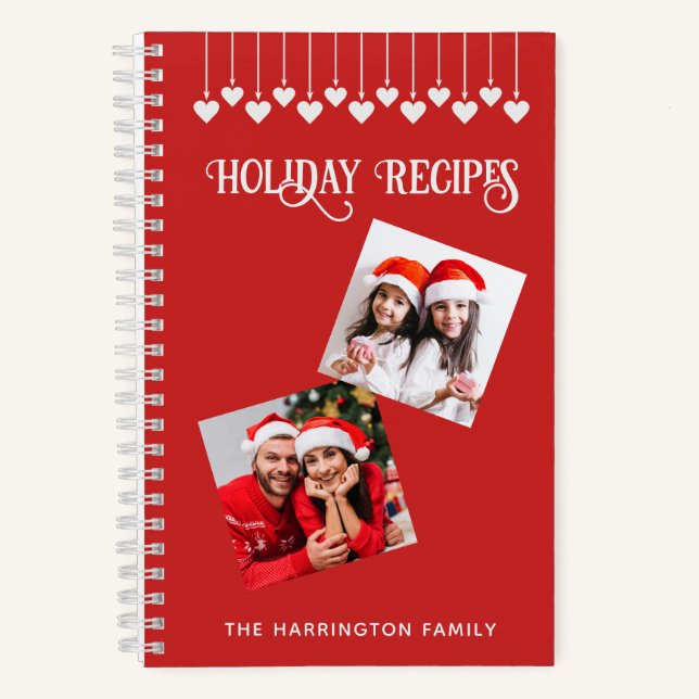 YOUR 4 PHOTOS, Text & Colour Notebook (Front)