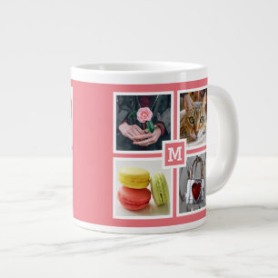 YOUR 8 INSTAGRAM PHOTOS & MONOGRAM mugs