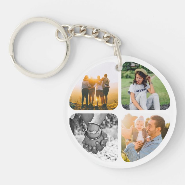 Your 8 Photos Double Sided Acrylic Keychain (Front)