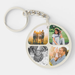Your 8 Photos Double Sided Acrylic Keychain