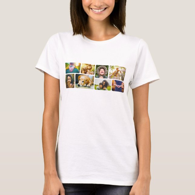 Your 8 Photos Rounded T-Shirt (Front)