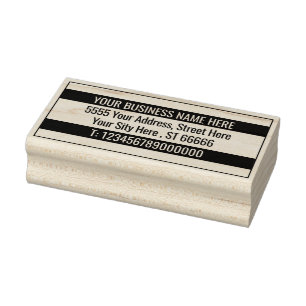 Your Address Name Phone Info Rubber Stamp