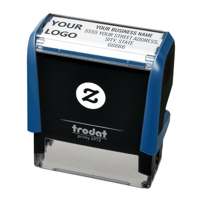 Your Address Stamp Example with Logo or Photo (Product)
