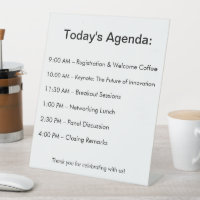 Your Agenda at a Glance!