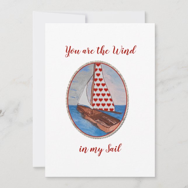 Your are the Wind in my Sail Holiday Card (Front)