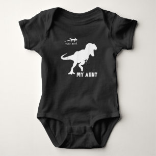 Your Aunt My Aunt Lizard Dinosaur World Matching  Baby Bodysuit