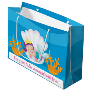 Your baby mermaid baby shoer party bag