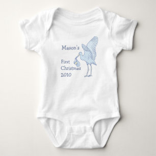 Your Baby Name 1st Christmas Change Year  Bodysuit