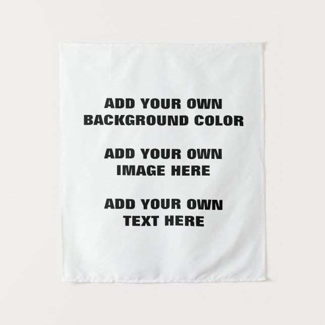 Your background colour, your image, your own text tapestry (Front)