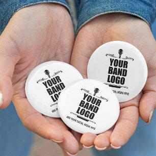 Your Band Logo 6 Cm Round Badge