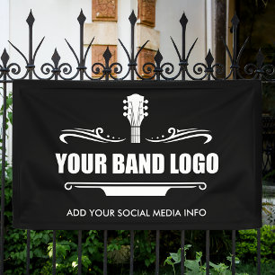 Your Band Logo - Choose Your Background Colour Banner