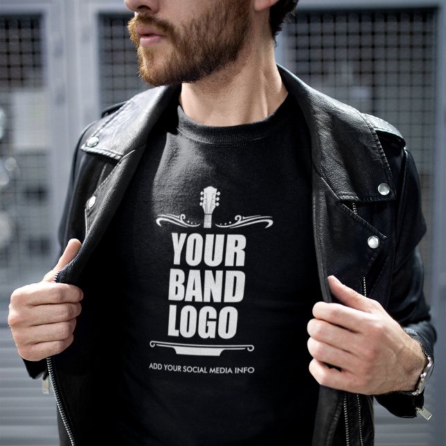 Your Band Logo - Choose Your Colour T-Shirt (Choose from a variety of colors, styles and sizes.)