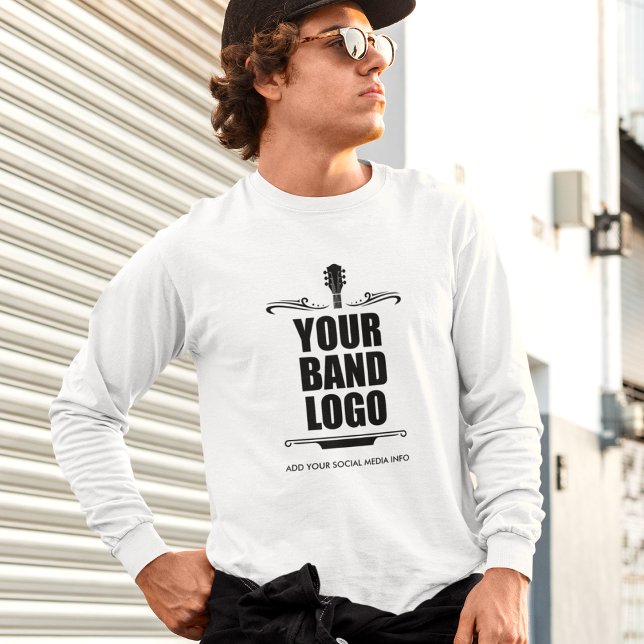 Your Band Logo Long Sleeve T-Shirt (Choose from a variety of colors, styles and sizes.)