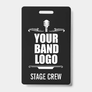 Your Band Logo Stage Crew ID Badge