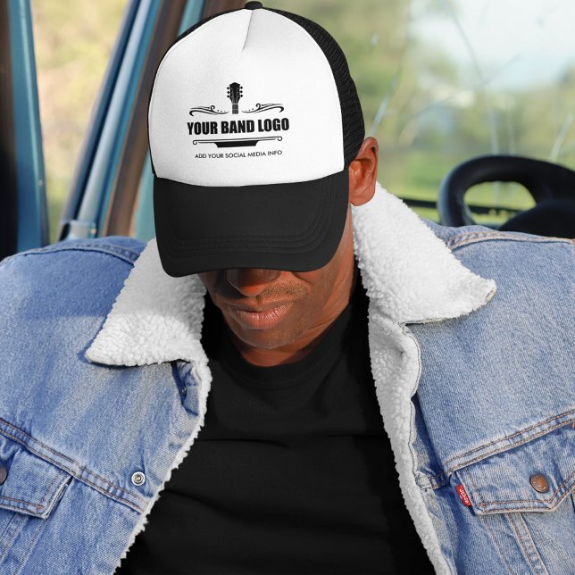 Your Band Logo Trucker Hat (Choose from a variety of colors.)