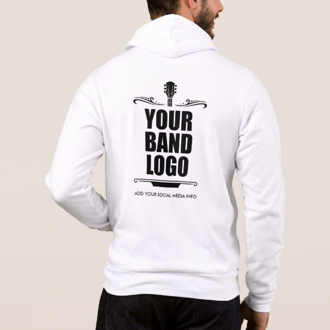 Your Band Logo Zip Hoodie (Back)