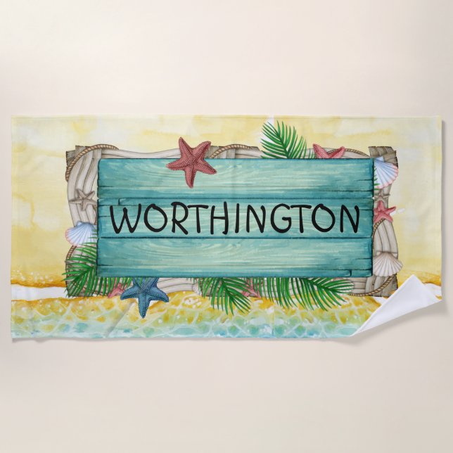 Your Beach  Beach Towel (Front)