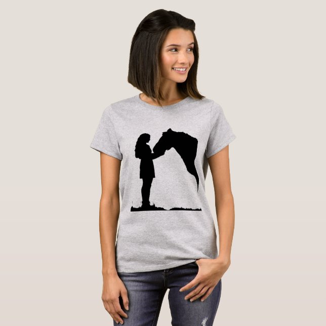 Your Best Friend Inspirational Horse Girl Art T-Shirt (Front Full)