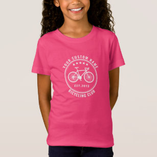Your Bike Club or Location Name Custom Hot Pink T-Shirt