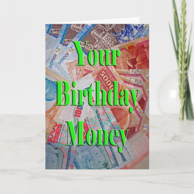 Your Birthday Money Card (Front)