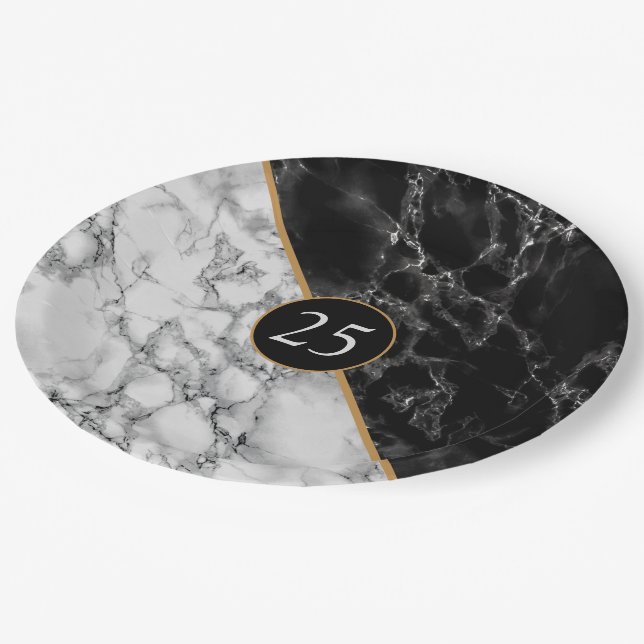 Your Birthday or Anniversary Paper Plates Example (Angled)