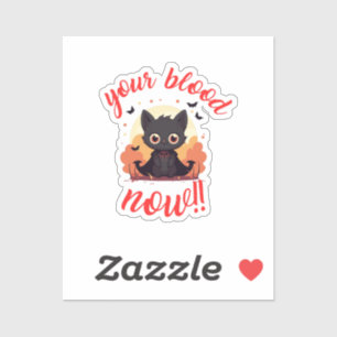 YOUR BLOOD NOW!! - Vampire kitten