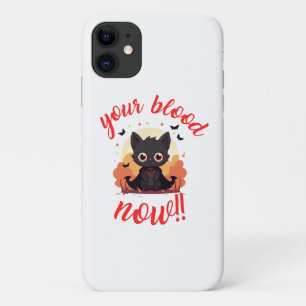 YOUR BLOOD NOW!! - Vampire kitten Case-Mate iPhone Case