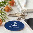 Your Boat Name Anchor Blue