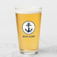 Your Boat Name Blue Rope & Anchor