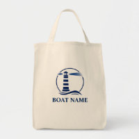 Your Boat Name Lighthouse Eco-Friendly Grocery