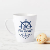 Your Boat Name Nautical Anchor Oars Helm 2 Sided