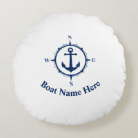 Your Boat Name With Compass Anchor