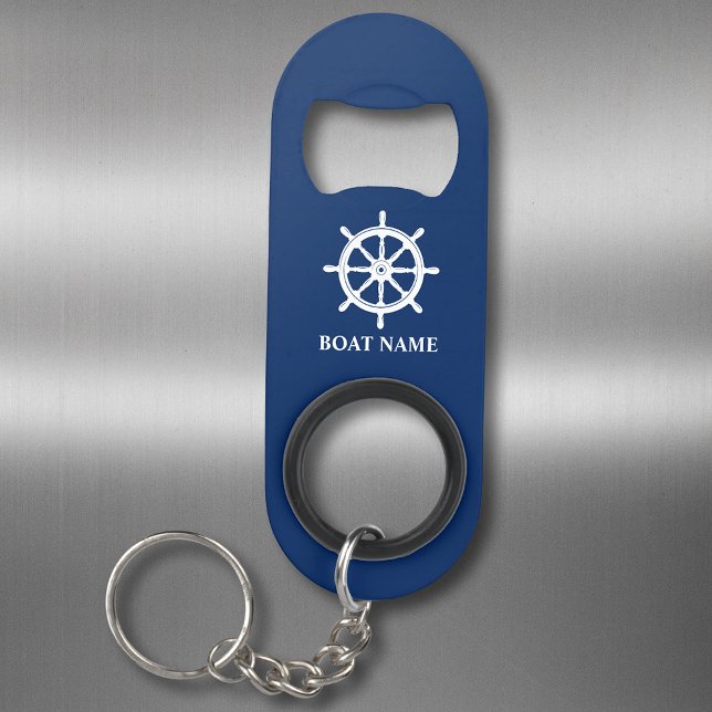Your Boat or Name Ships Wheel Helm Navy Blue (Creator Uploaded)